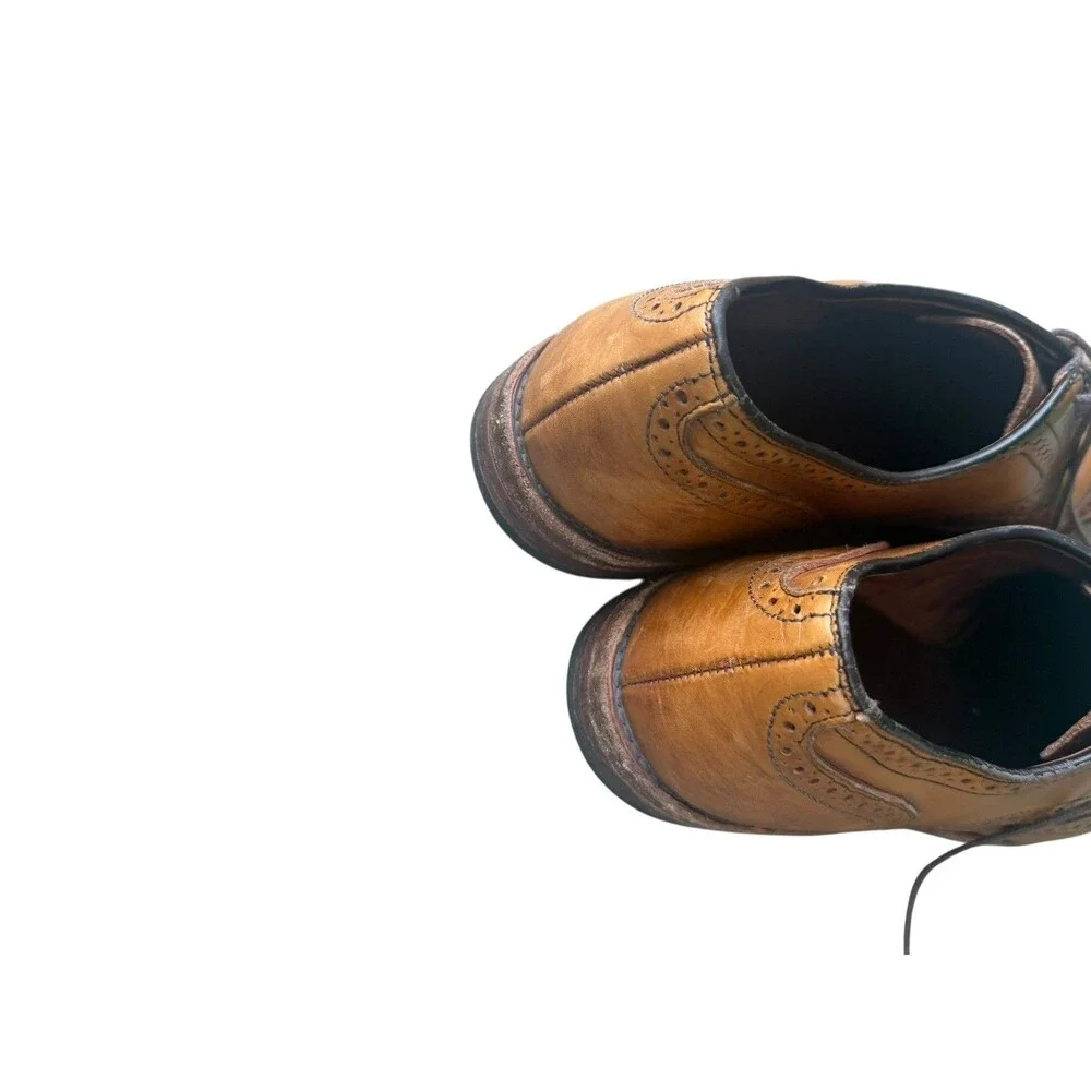 Allen Edmonds Men’s 7 E Brown Leather Wingtip Brogue Oxford Dress Shoes USA
